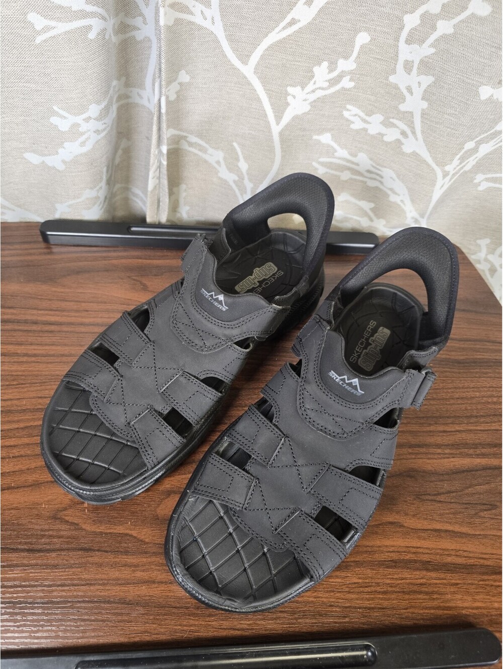 Skechers Men's Slip-ins Revolted SS Norvel Slip On Sandals Black Size:10